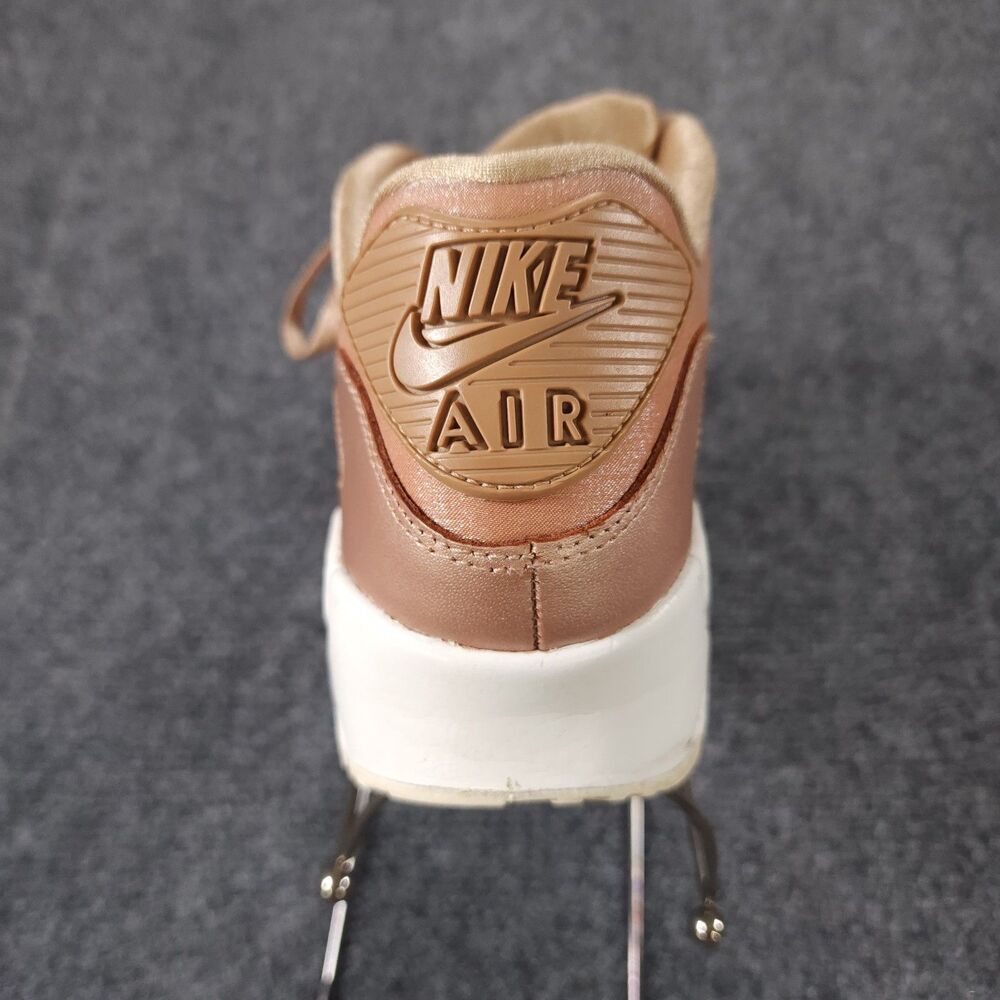 Nike Air Max 90 Women's Rose Gold Metallic Sneakers Size 7.5 Athletic - Picture 9 of 10